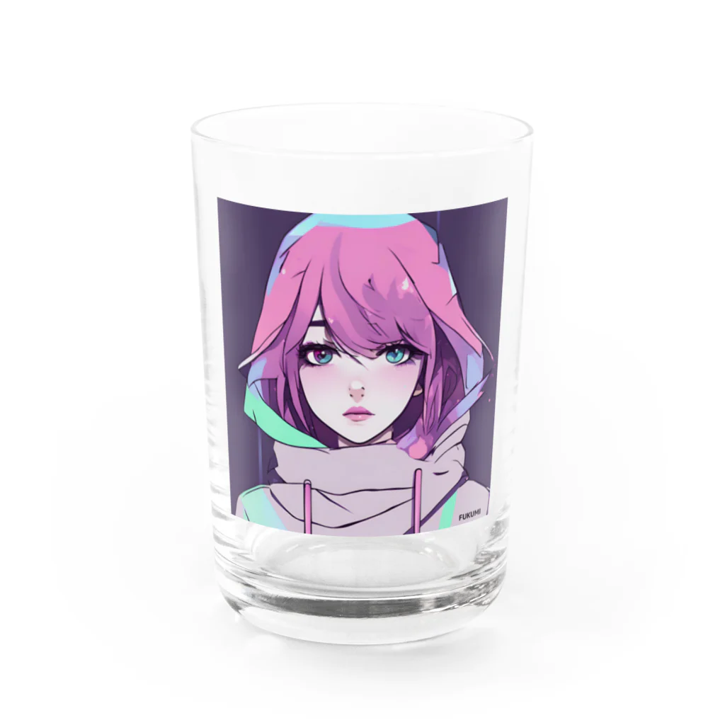 近未来美少女「オッドアイ」の近未来美少女「オッドアイ」 Water Glass :front