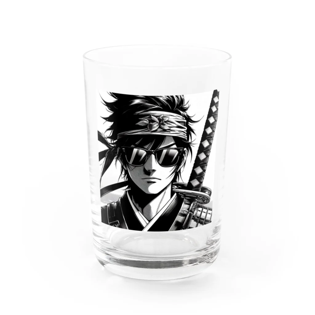 namidamakiのグラサン侍 Water Glass :front