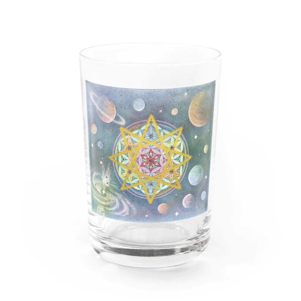 目醒めの魔法陣アーティスト☆岡山紫音のLinaさんの目醒めの魔法陣〜SORA〜 Water Glass :front