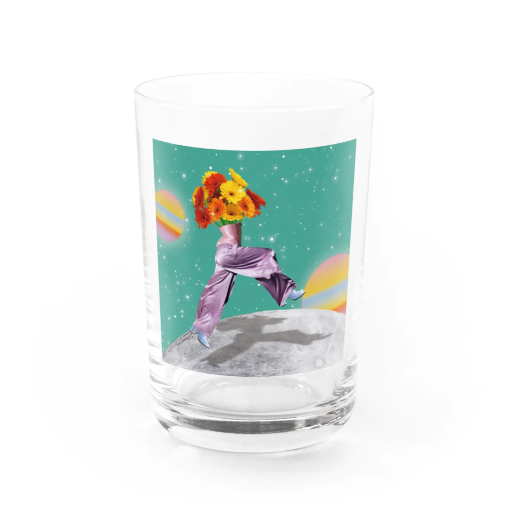 ERiMARi'SHOPのPoppin'エメラルドグリーン Water Glass :front