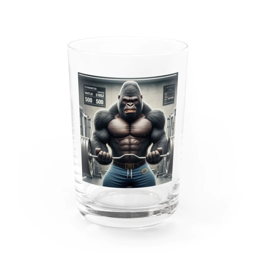 maronchoのゴリマッチョ Water Glass :front