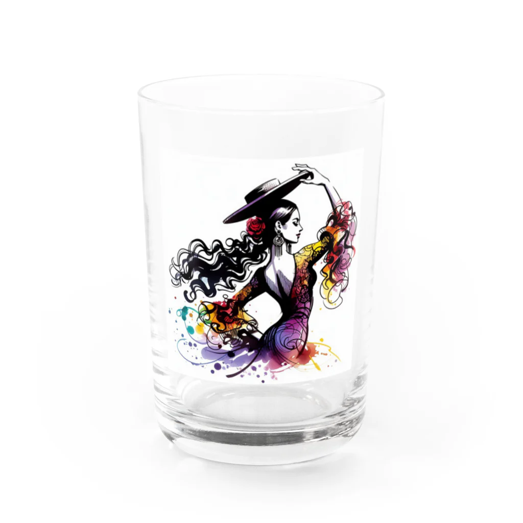 Tomohiro Shigaのお店のフラメンコダンサー Water Glass :front