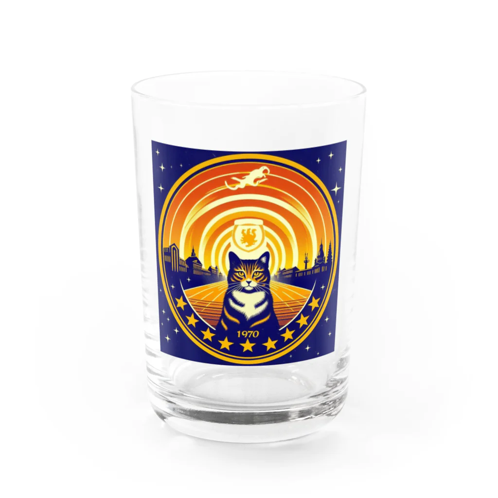 猫猫’ズのMeow University シリーズ【星】 Water Glass :front