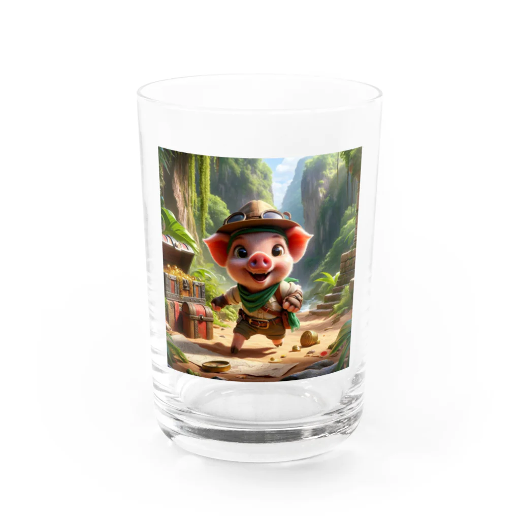 マシャのｐちゃんの冒険 Water Glass :front