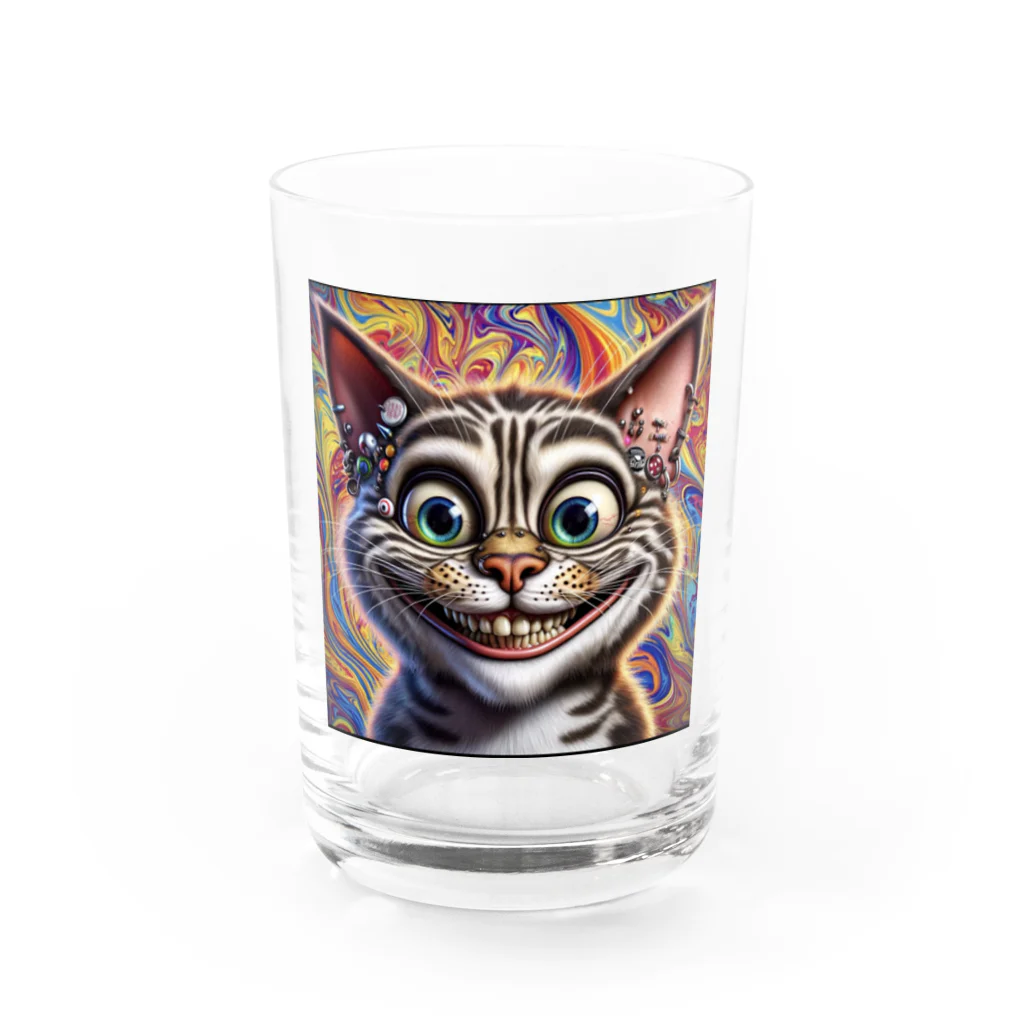 crazy_x_crazyのクレイジーキャット Water Glass :front