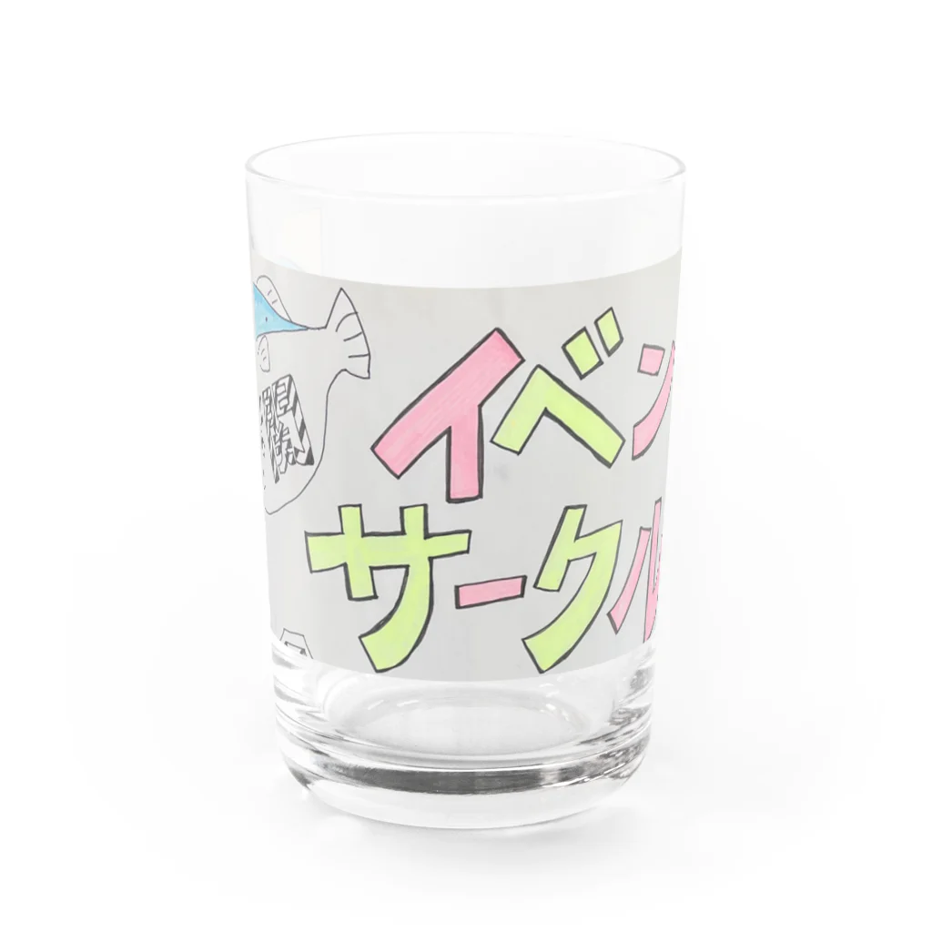 下関イベントサークルの下関イベントサークルロゴ Water Glass :front