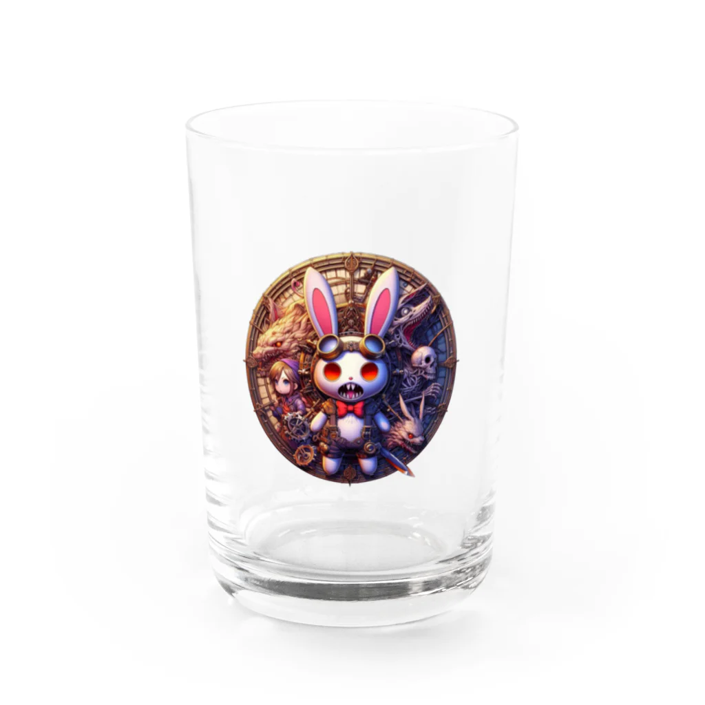 shiba9のサイコラビット冒険者風 Water Glass :front