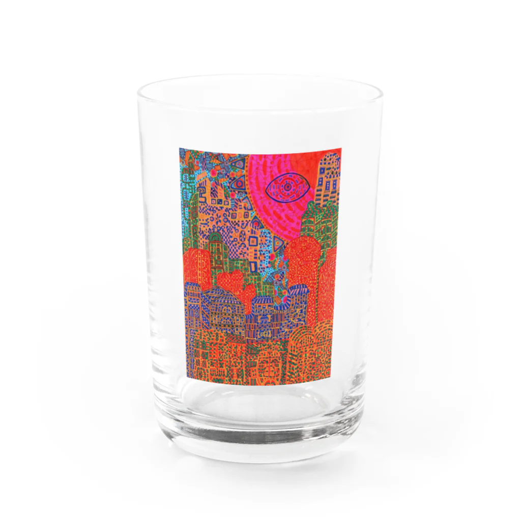 PUSYUの都市 Water Glass :front