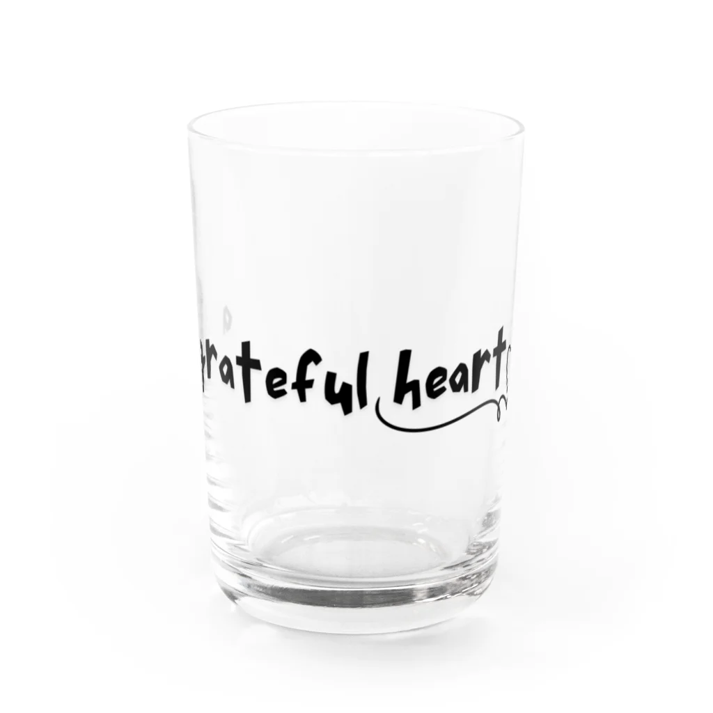 The Alburos & Co.のa grateful heart Water Glass :front