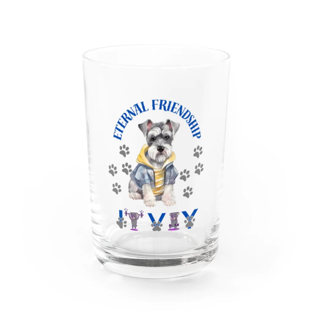 ivybloonの美意識高めのシュナウザー Water Glass :front