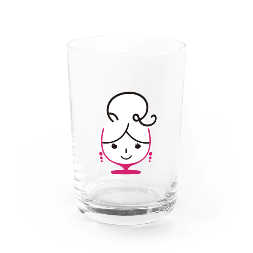 ロゼ活！のロゼ子グッズ Water Glass :front