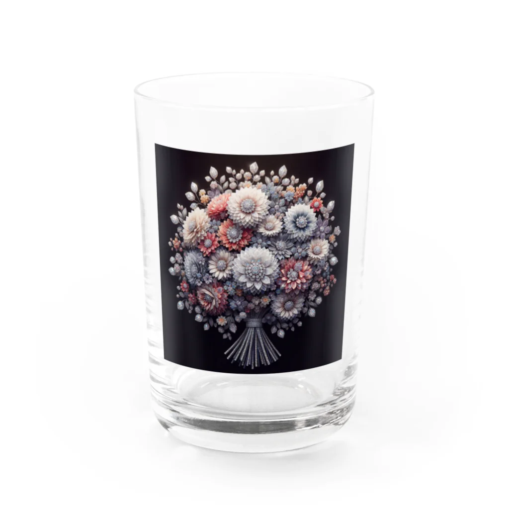 k8646のあなたへ送る素敵な花束 Water Glass :front