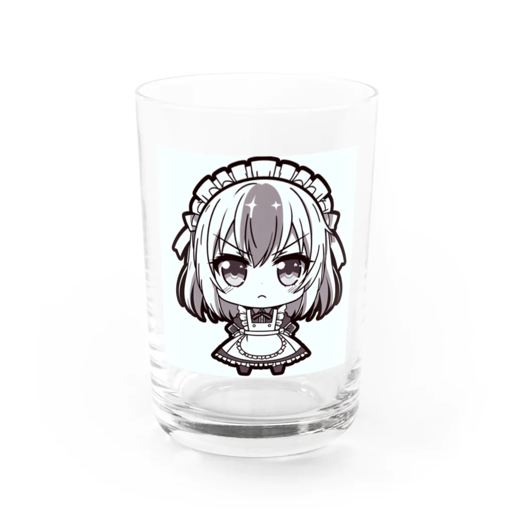 のかのかわいいメイドさん Water Glass :front