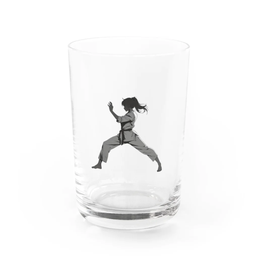 imoimo2022の空手少女 Water Glass :front