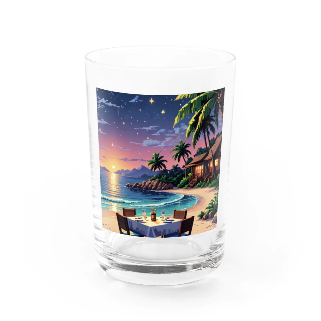 Paradise ExploreのMoonlit Palm Haven Water Glass :front