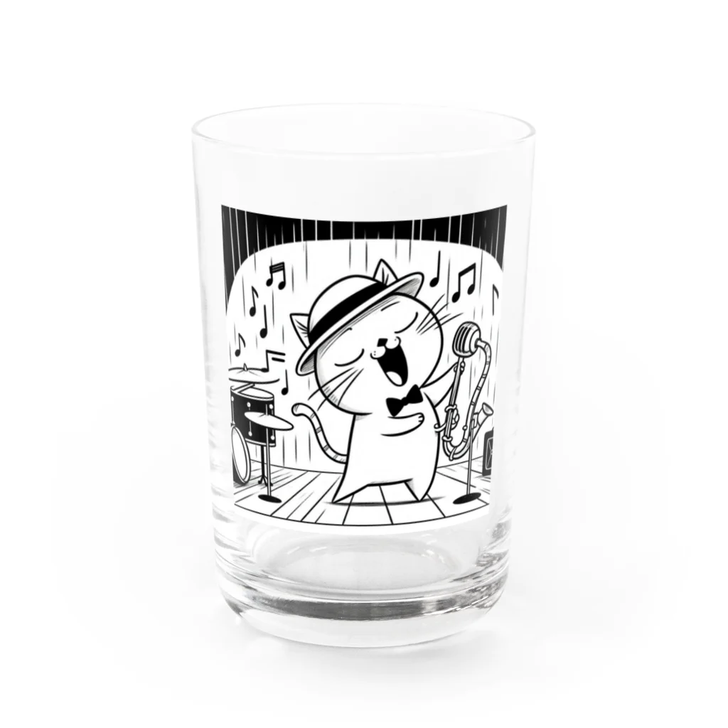 age3mのジャズボーカルキャット Water Glass :front