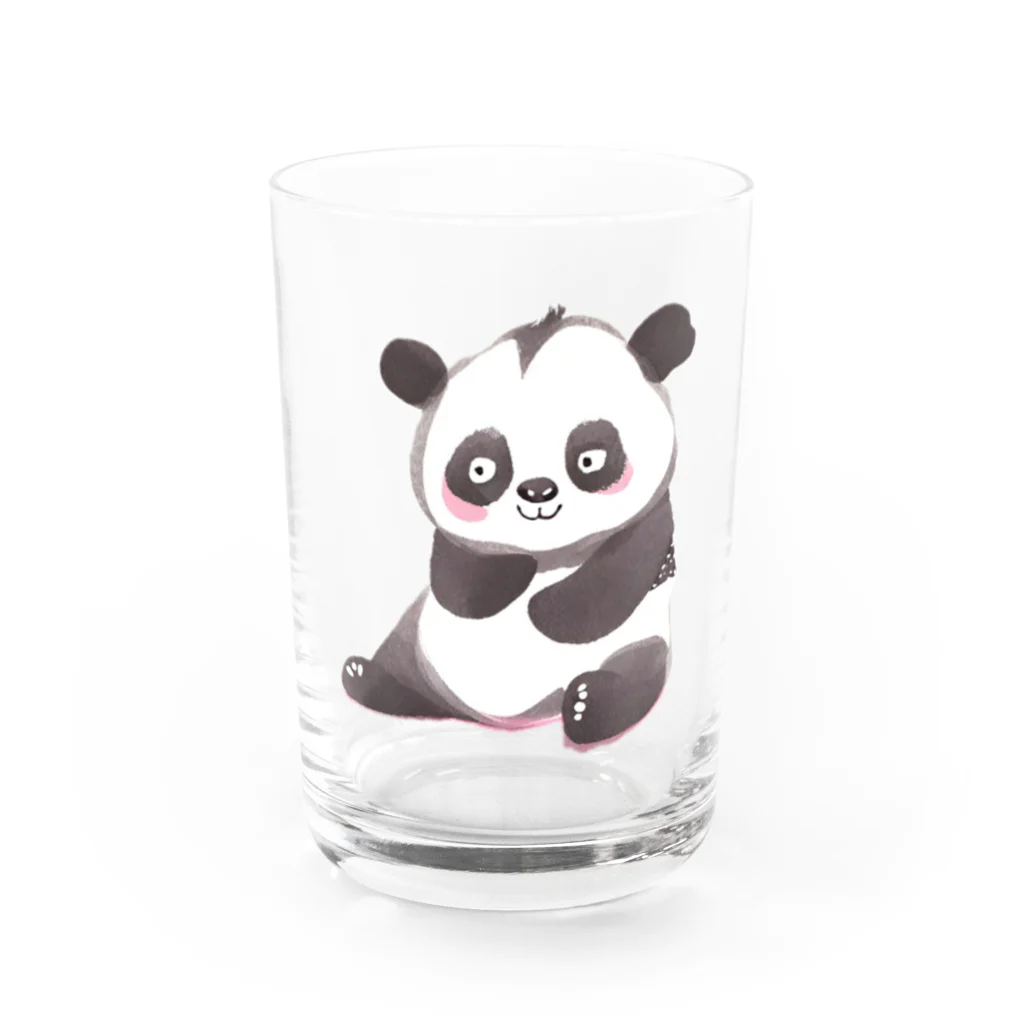 Narisukeのかわいいパンダさん Water Glass :front