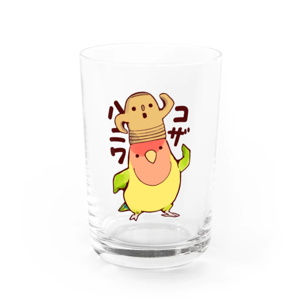 こざくらクラブのコンニチワ！ コザハニワ！！（タイガーチェリー） Water Glass :front