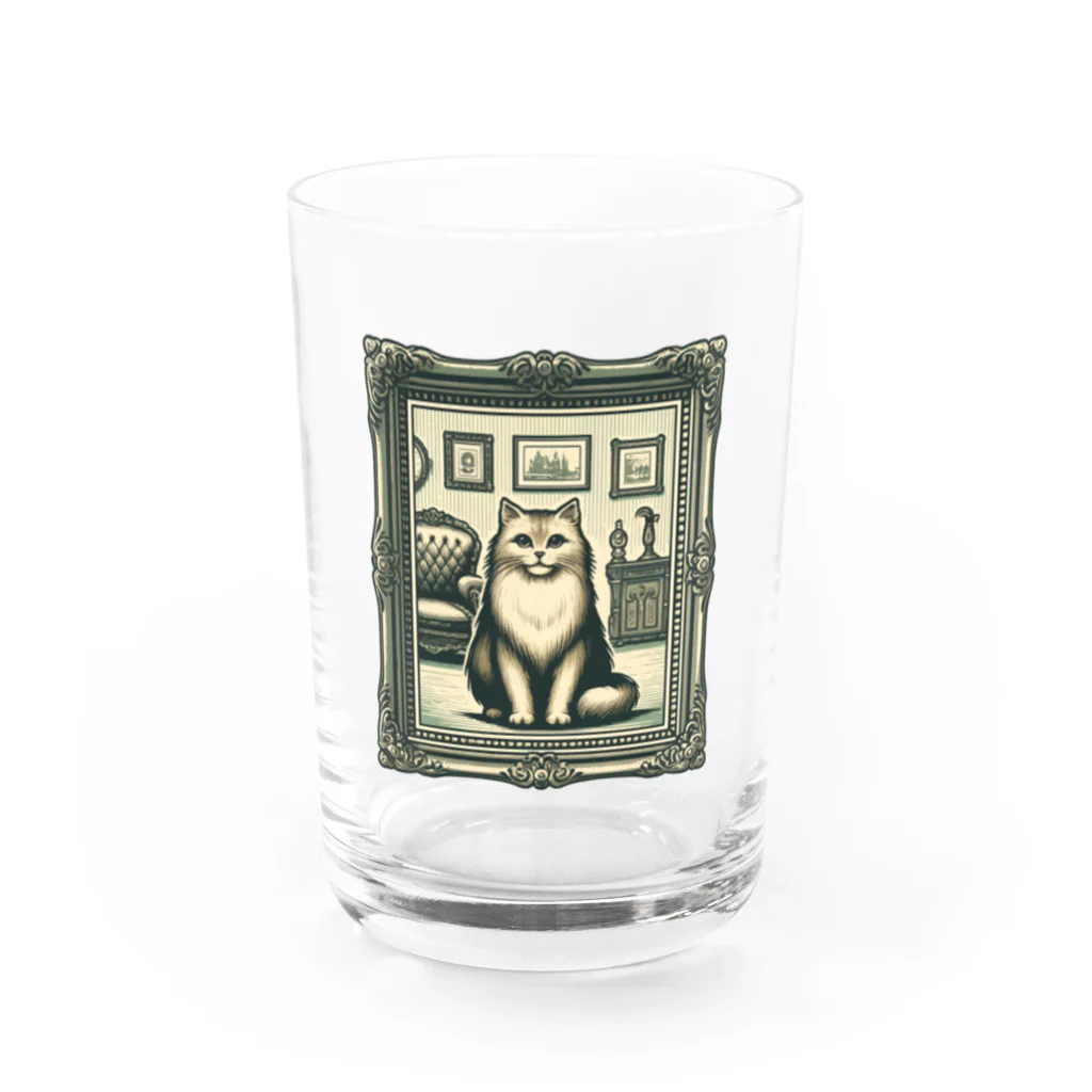 manaco-のクラシックな猫 Water Glass :front