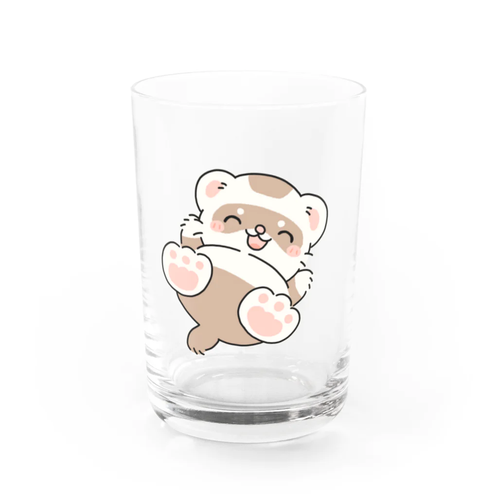 ふぇれねっと＠SUZURIのふぇれっとがころん Water Glass :front