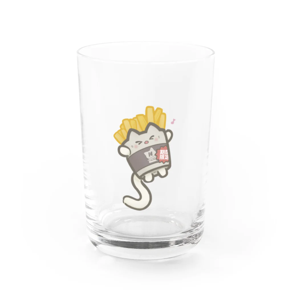 つぎはぎ屋のねこぽてと (ごきげん) Water Glass :front