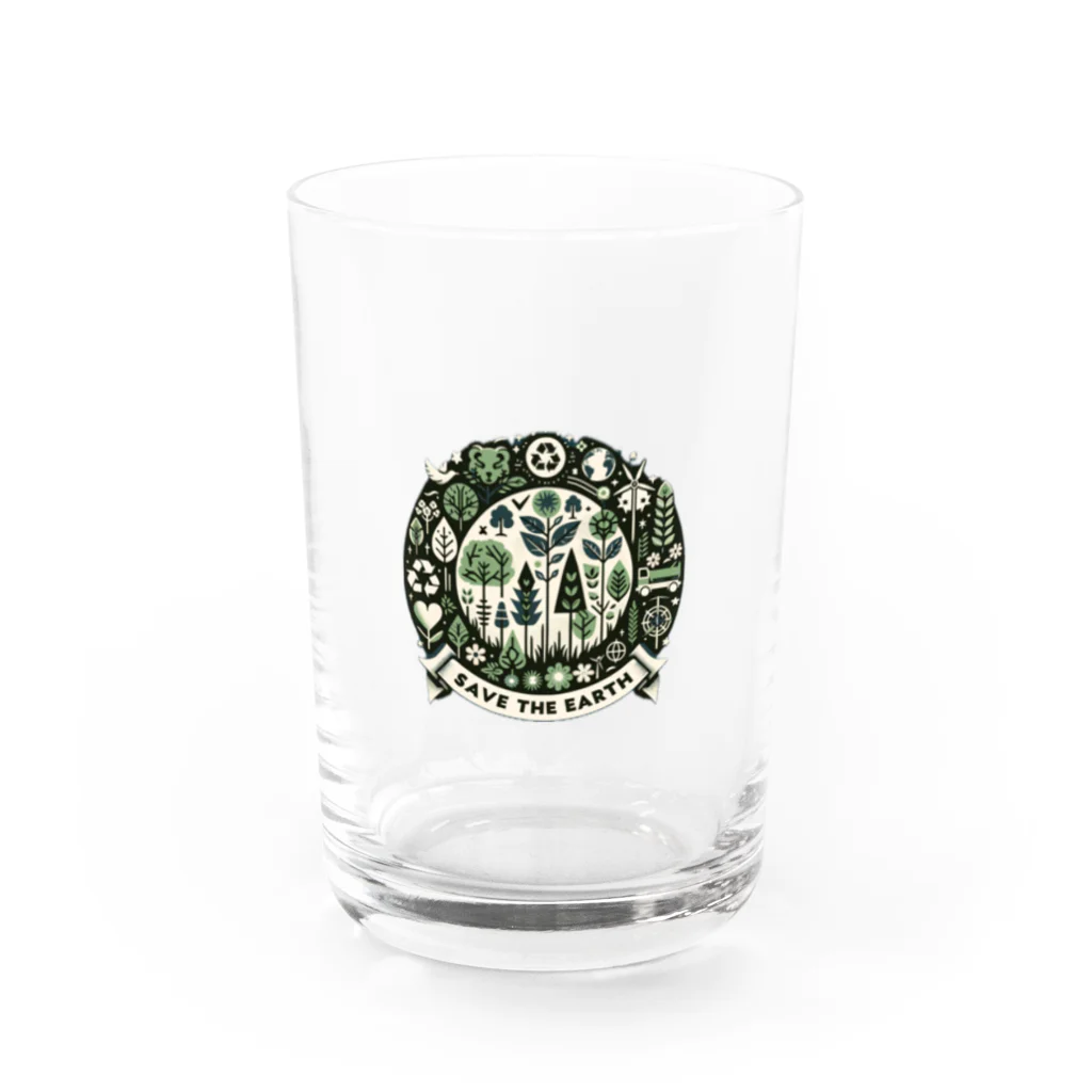 tau18のSAVE THE EARTH Water Glass :front