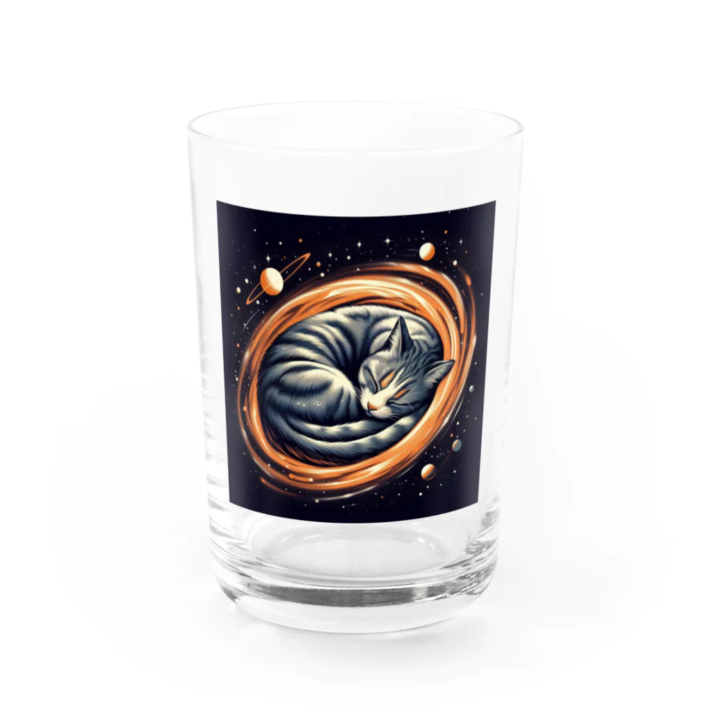 ソルブラインの宇宙空間漂う「プック」 Water Glass :front