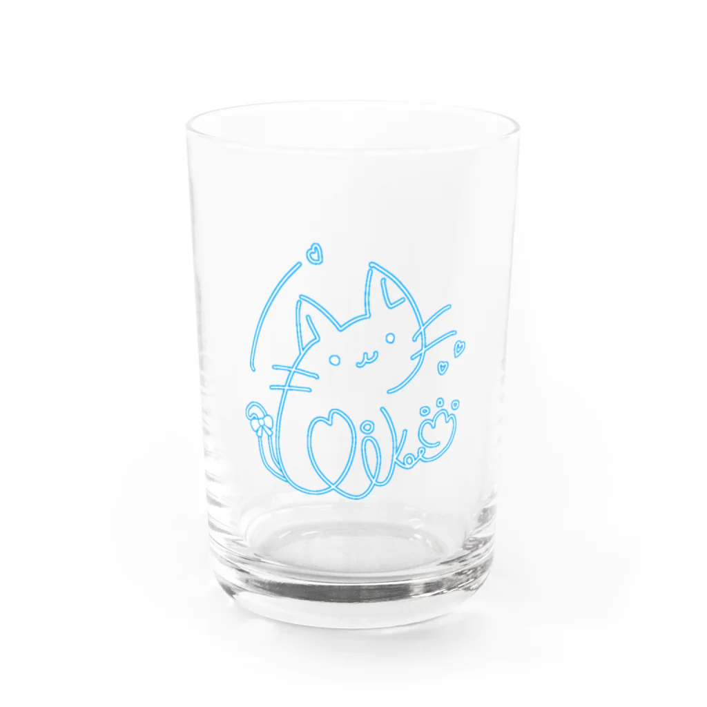 にこにこ雑貨店の宵風美琴サイン入り Water Glass :front