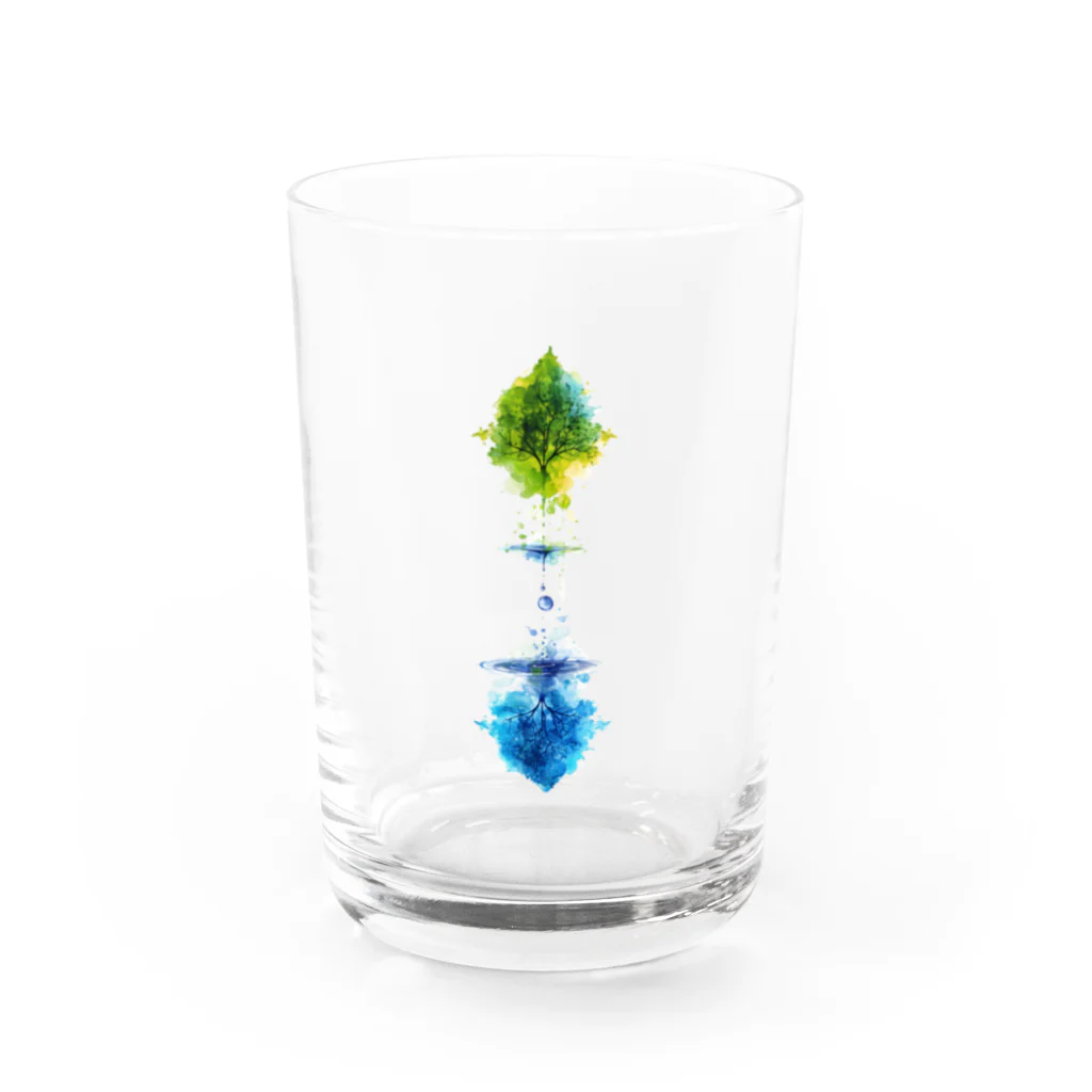 Chi3の生命の水 クリーンウォーターの未来 Water Glass :front