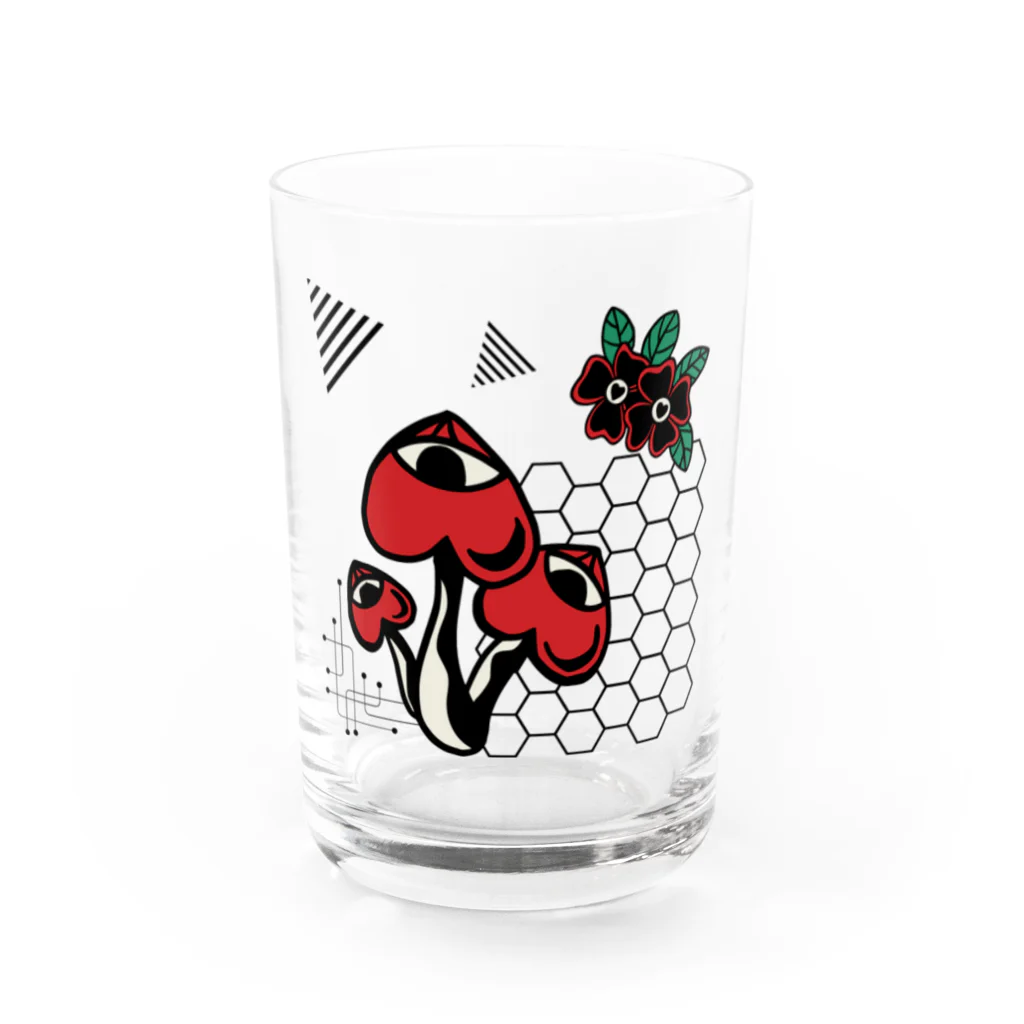 CHIBE86のMystic Blossoms Water Glass :front