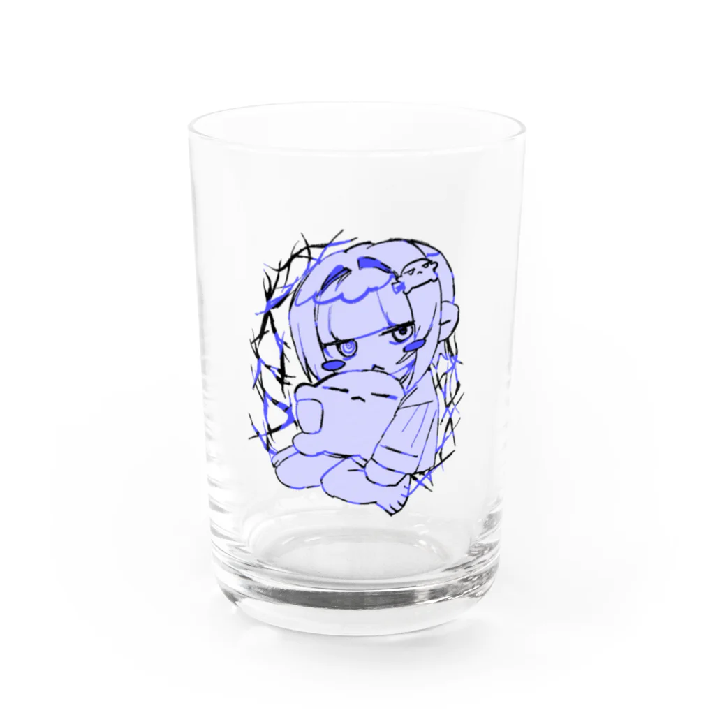 かん田本舗のもちもちブルー Water Glass :front