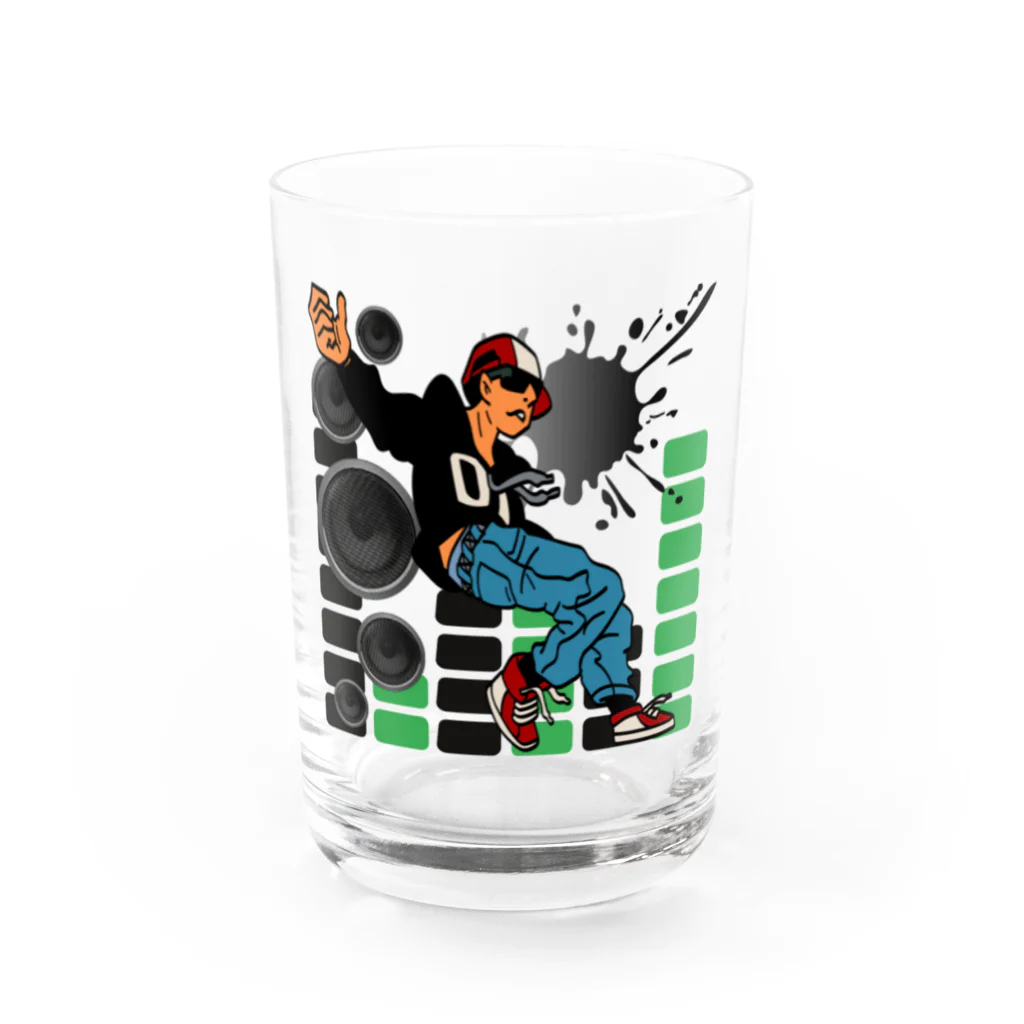 CHIBE86の「Street Dance Vibes」 Water Glass :front