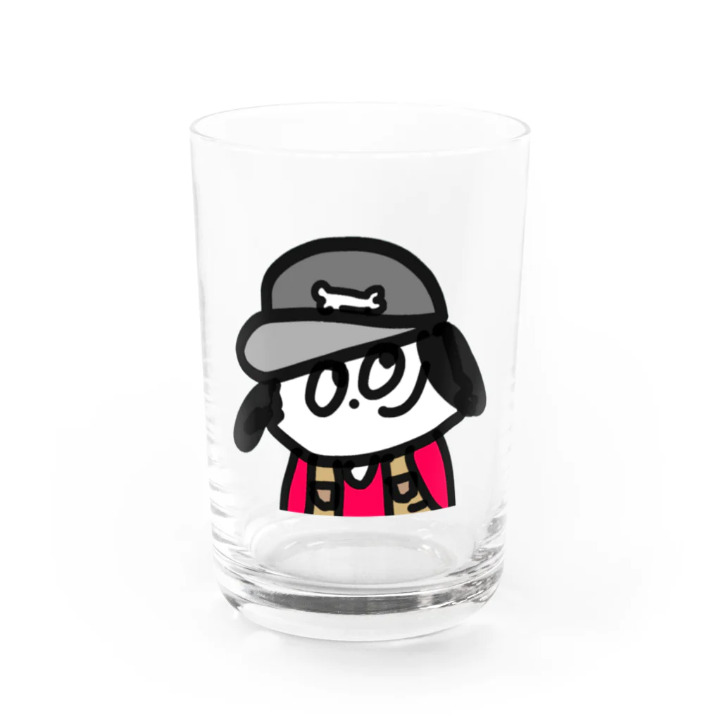 たこさんマーケットのストリートないぬ Water Glass :front