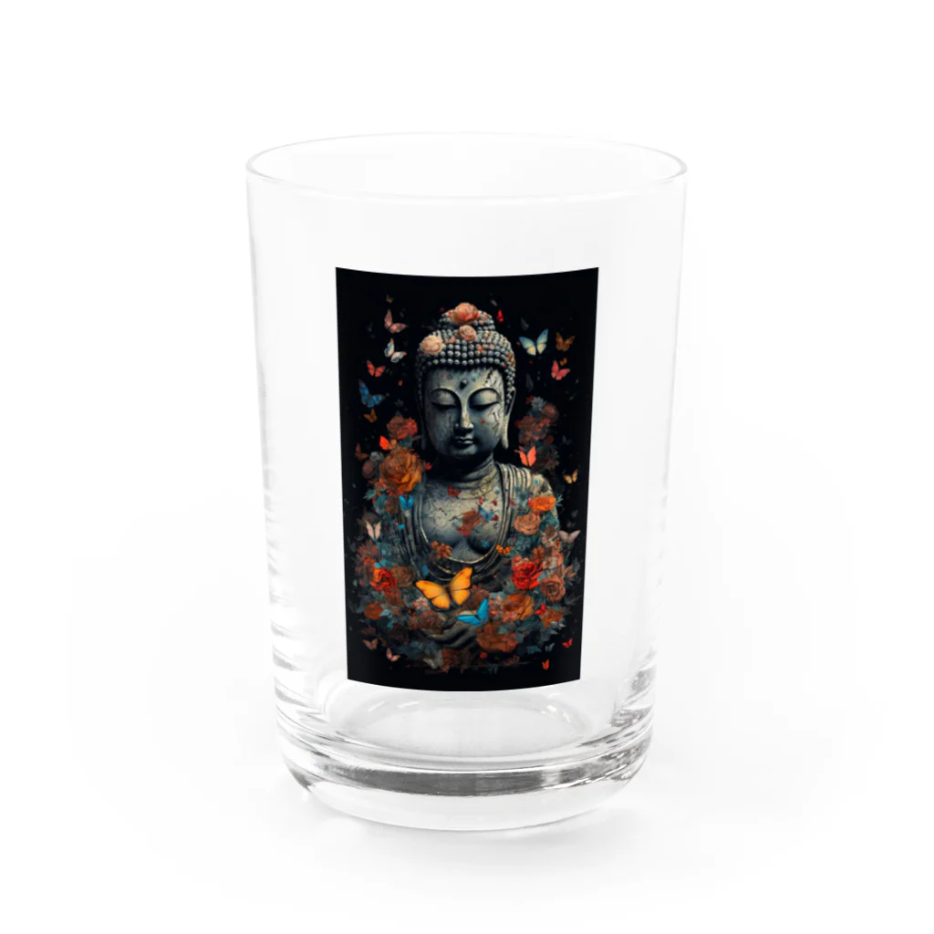 癒し屋（iyashiya）のAnd buddha Water Glass :front