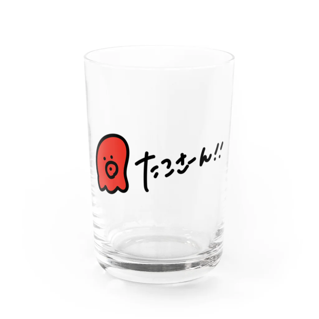 覚醒ちゃんshopのたこさーん！！ Water Glass :front