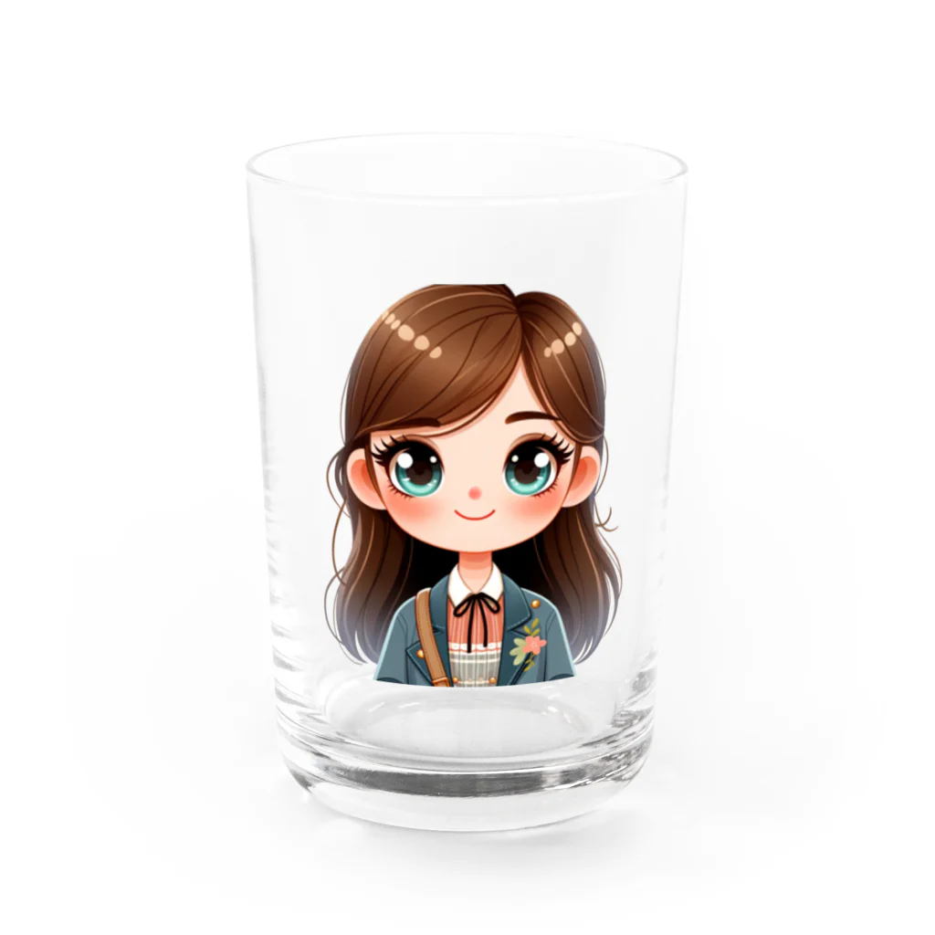 manaco-の女子高生　ハルちゃん グラス前面