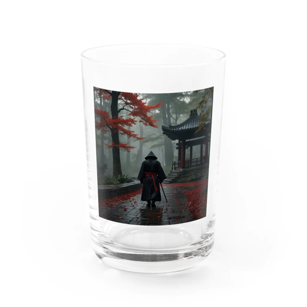 中村マコトの雨の中の侍2 Water Glass :front