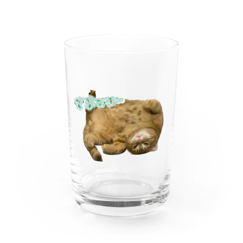 猫アルバム 〜猫好きさん集まれ！猫グッズも紹介〜のごろ～んちょびくん Water Glass :front