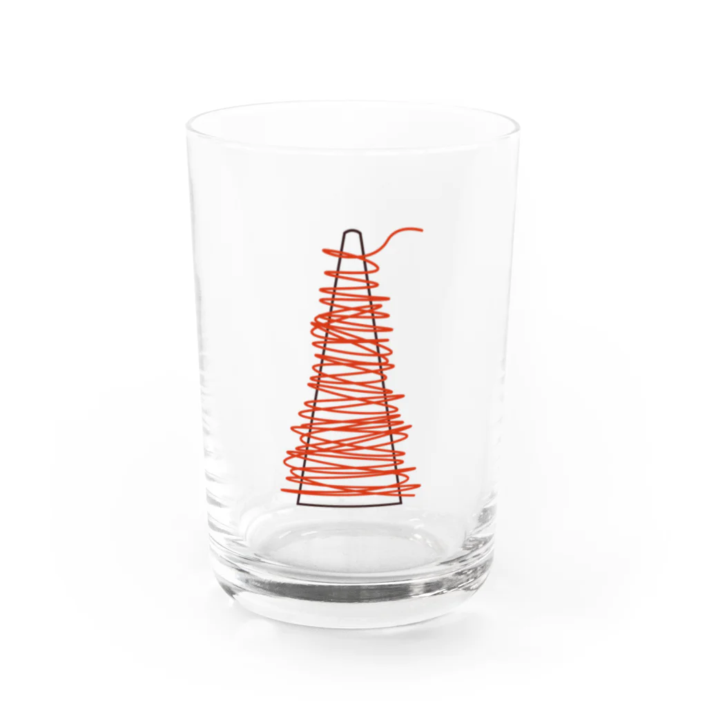 ナマケモノのみーの糸糸糸 Water Glass :front