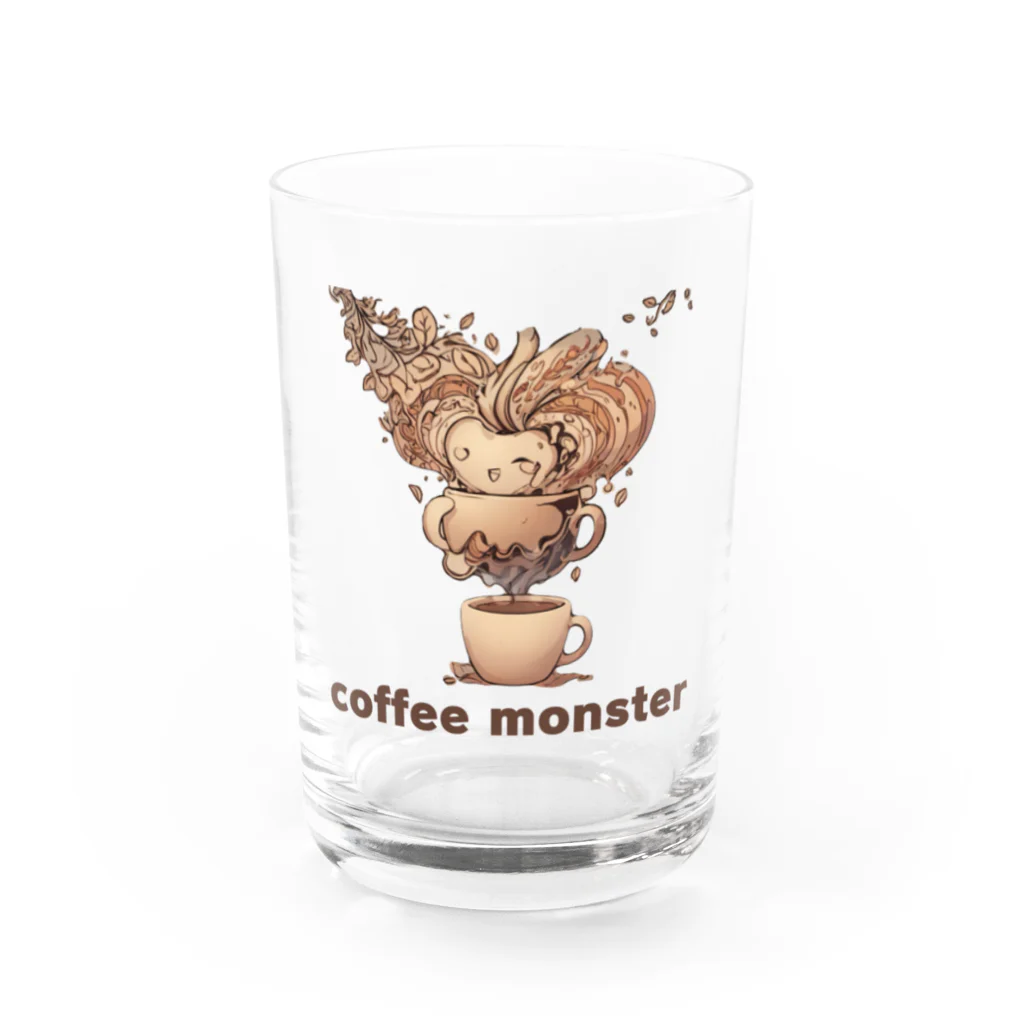 leisurely_lifeのcoffee monster Bourbon Water Glass :front