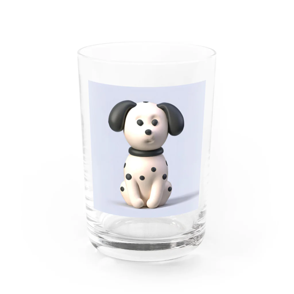 maoluckの置物風ダルメシアン Water Glass :front