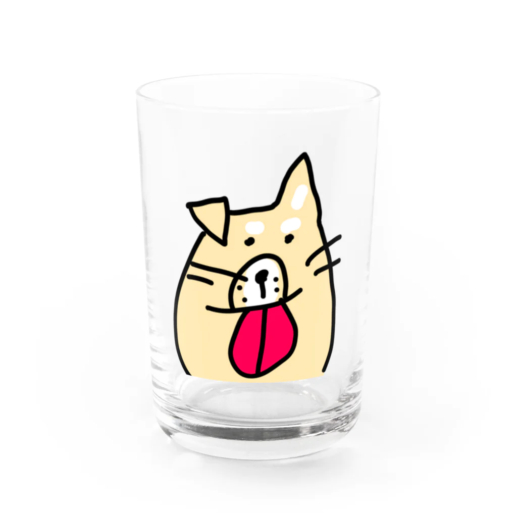 ビビりな番犬くんのビビりな番犬くん Water Glass :front