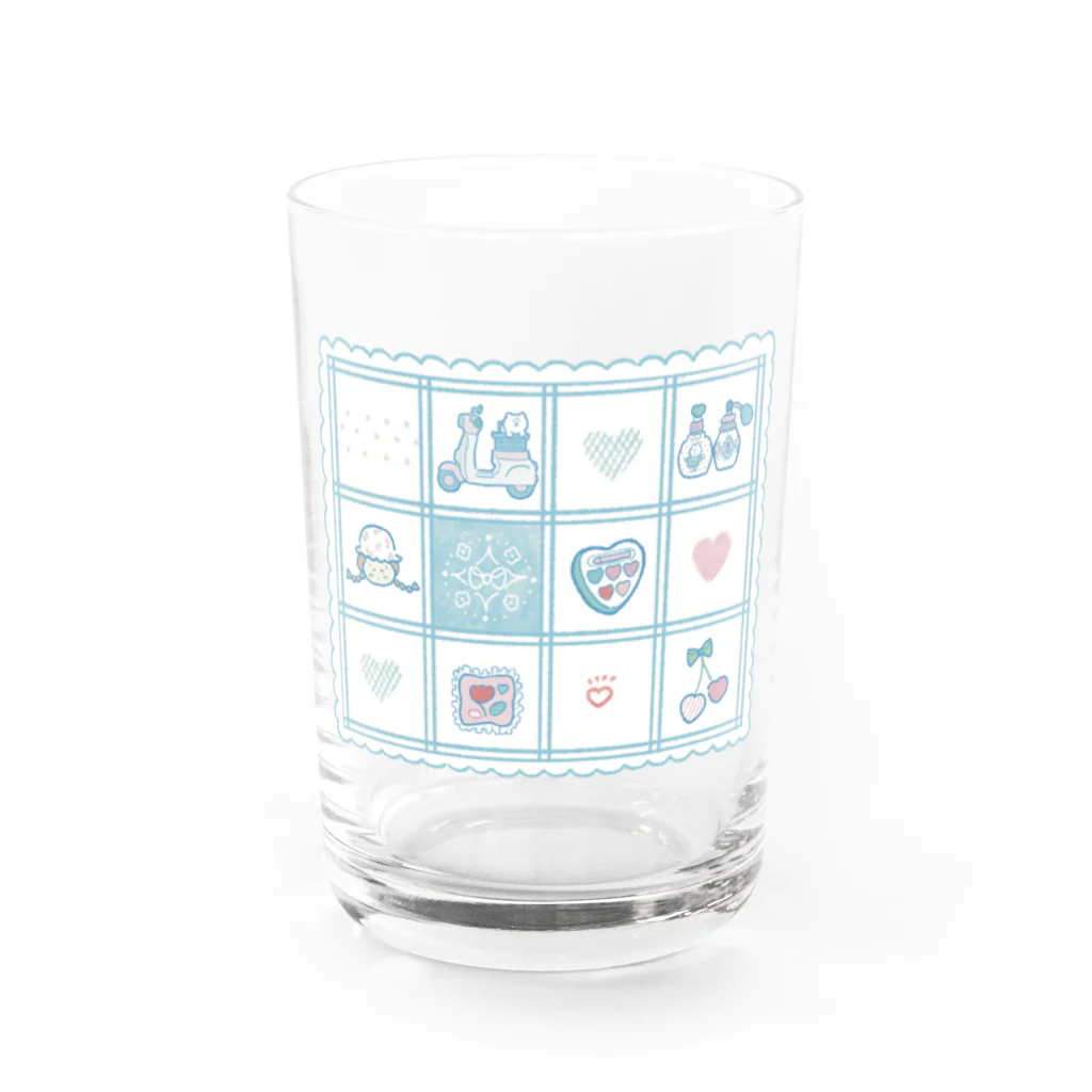 kajiinorikoの水色ファンシー Water Glass :front