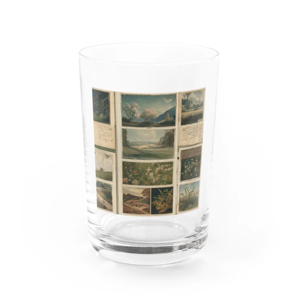 【ホラー専門店】ジルショップのビンテージアート Water Glass :front