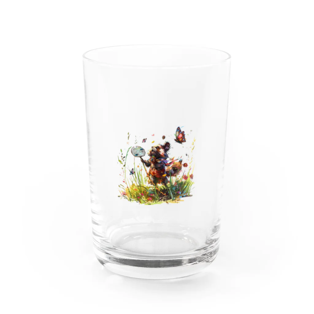 ＜楽ちん王子＞のぽんすけの夏休み Water Glass :front