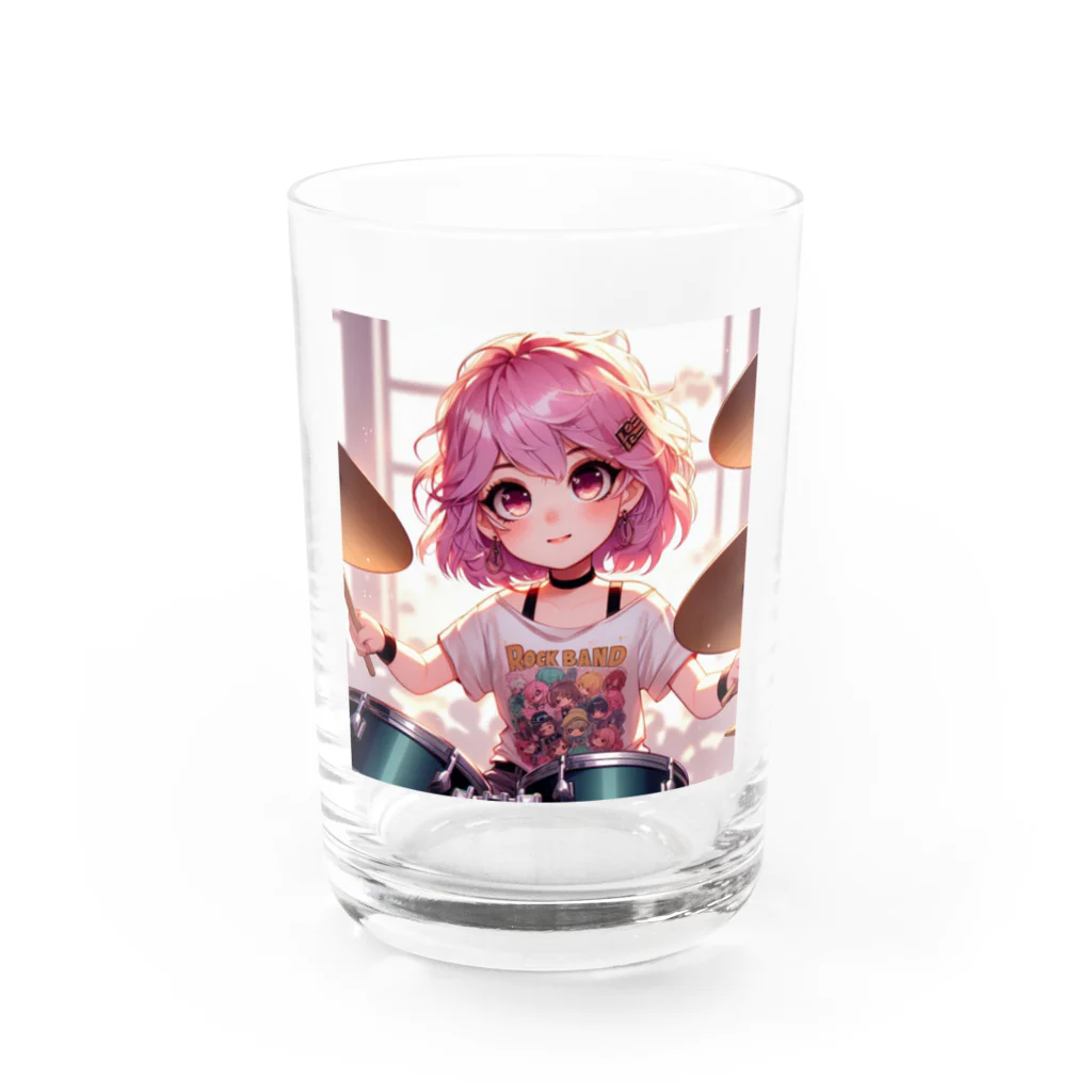 suzumetaruのロックンロール Water Glass :front