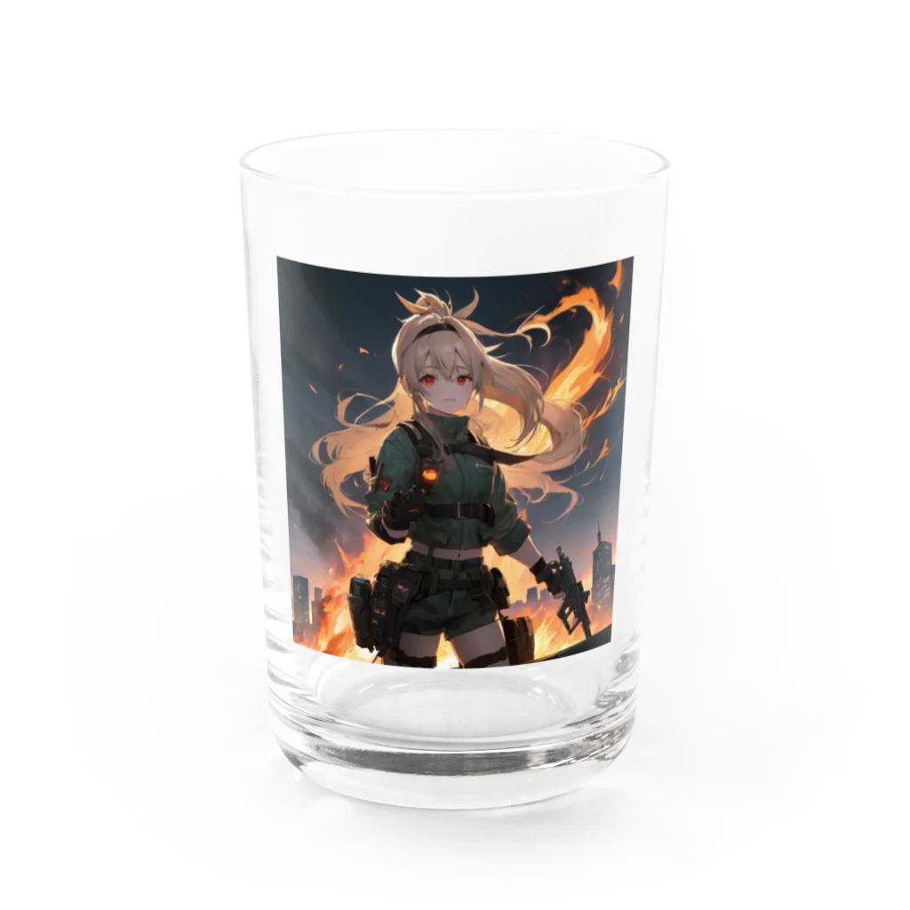 rn425の戦場の少女 Water Glass :front