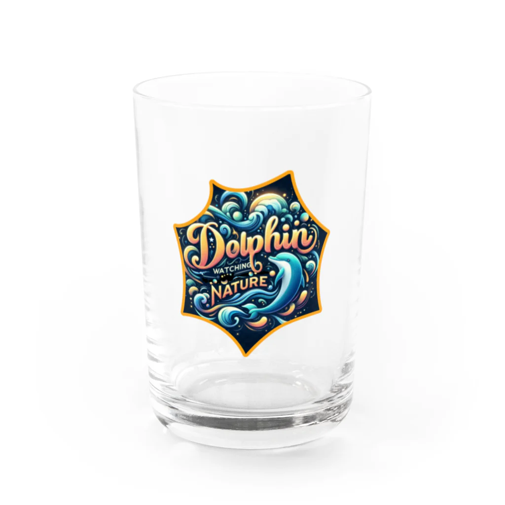 H.webPのAmaxsaイルカウォッチング-nature Water Glass :front