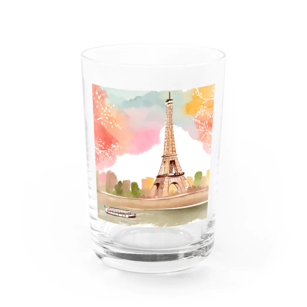 tyu-ripuのparis spring Water Glass :front