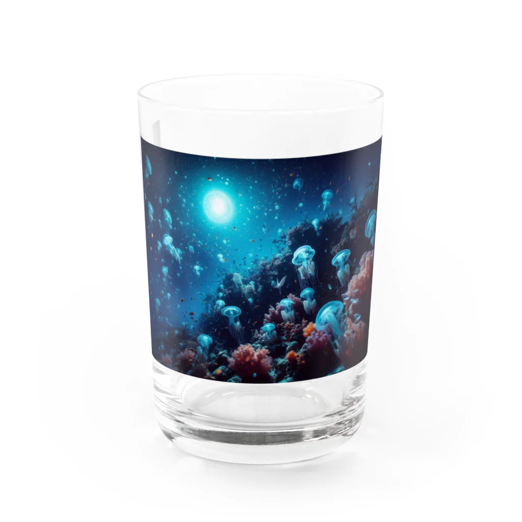 珊瑚の海月１ グラス前面